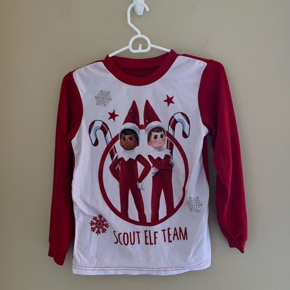 🔴ELF ON THE SHELF: Boy’s size M, Elf on the Shelf matching pajama set preowned. - Picture 5 of 14